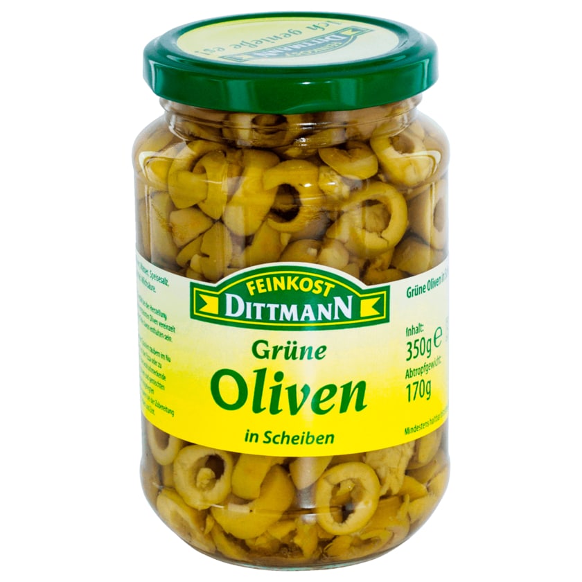 Feinkost Dittmann Oliven grün in Scheiben 170g